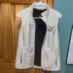 Spin Em Western white vest size S